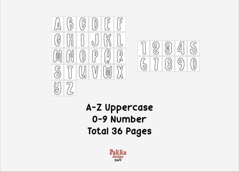 Printable Block Letters and Numbers Template | Bulletin Board Classroom ...