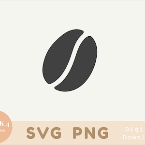 Coffee Bean | SVG for Crafting | Coffee Lover  | Sign and Logo design | Hand Draw SVG | Cricut cut file | Commercial use