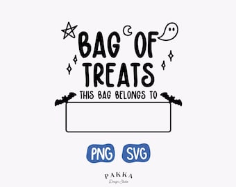 Süßes oder Saures SVG, Tasche mit Leckereien Design, Kinder Halloween SVG, personalisierte Halloween Tasche, Retro Halloween SVG für Cricut