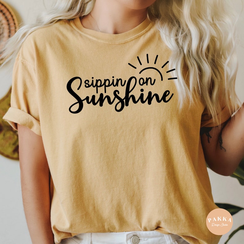Sippin on Sunshine Svg Beach Gift Svg Camp Life Quotesea | Etsy