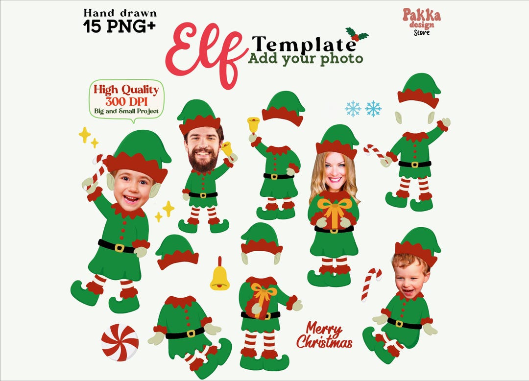 Elf Yourself Templates Add Your Face Editable Christmas Frame