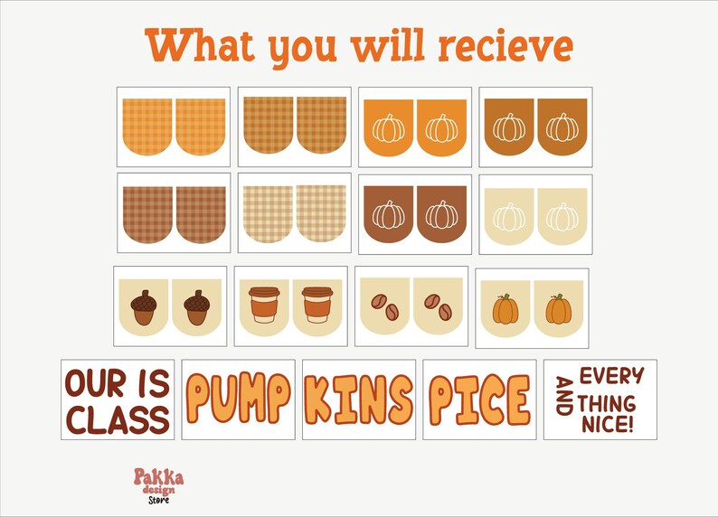 Pumpkin Spice Bulletin Board Kit | Fall Classroom Decor | Pumpkin Latte ...