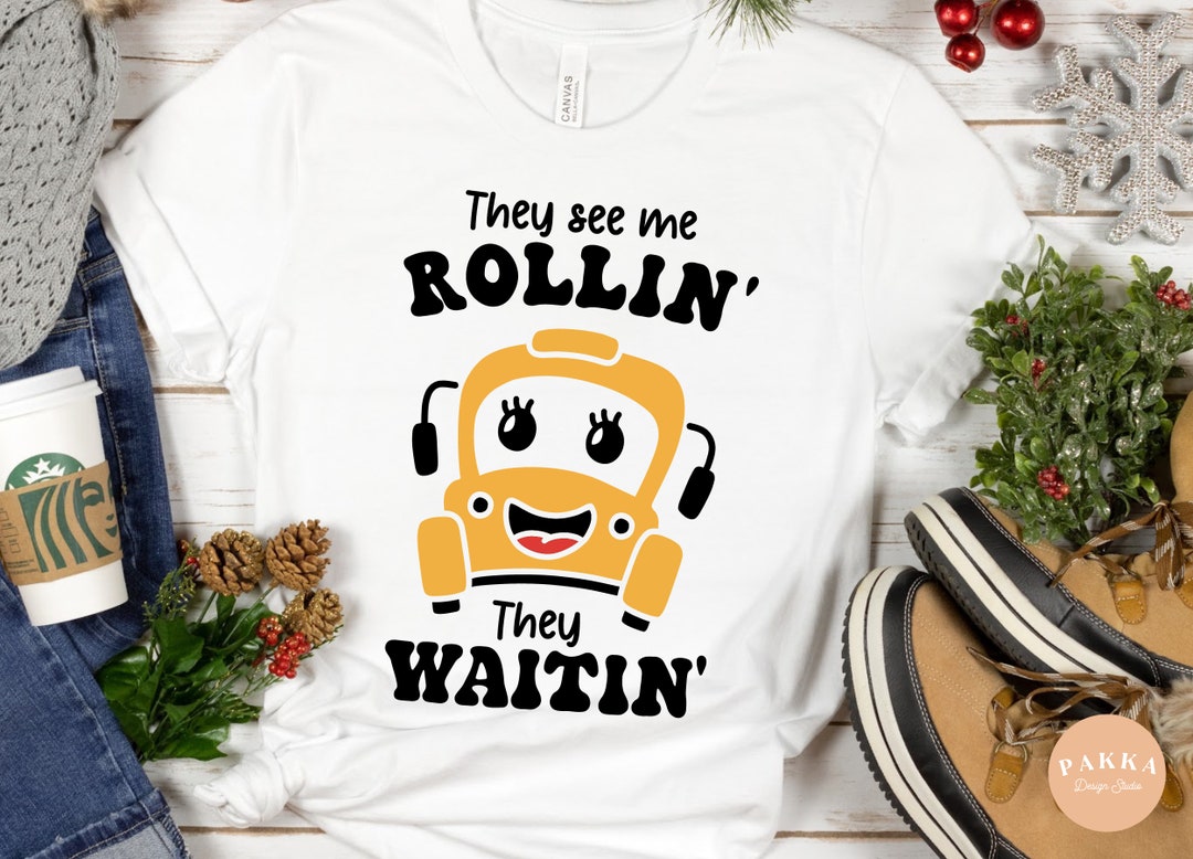 They See Me Rollin' They Waitin' PNG, Sublimation Design, Back to
