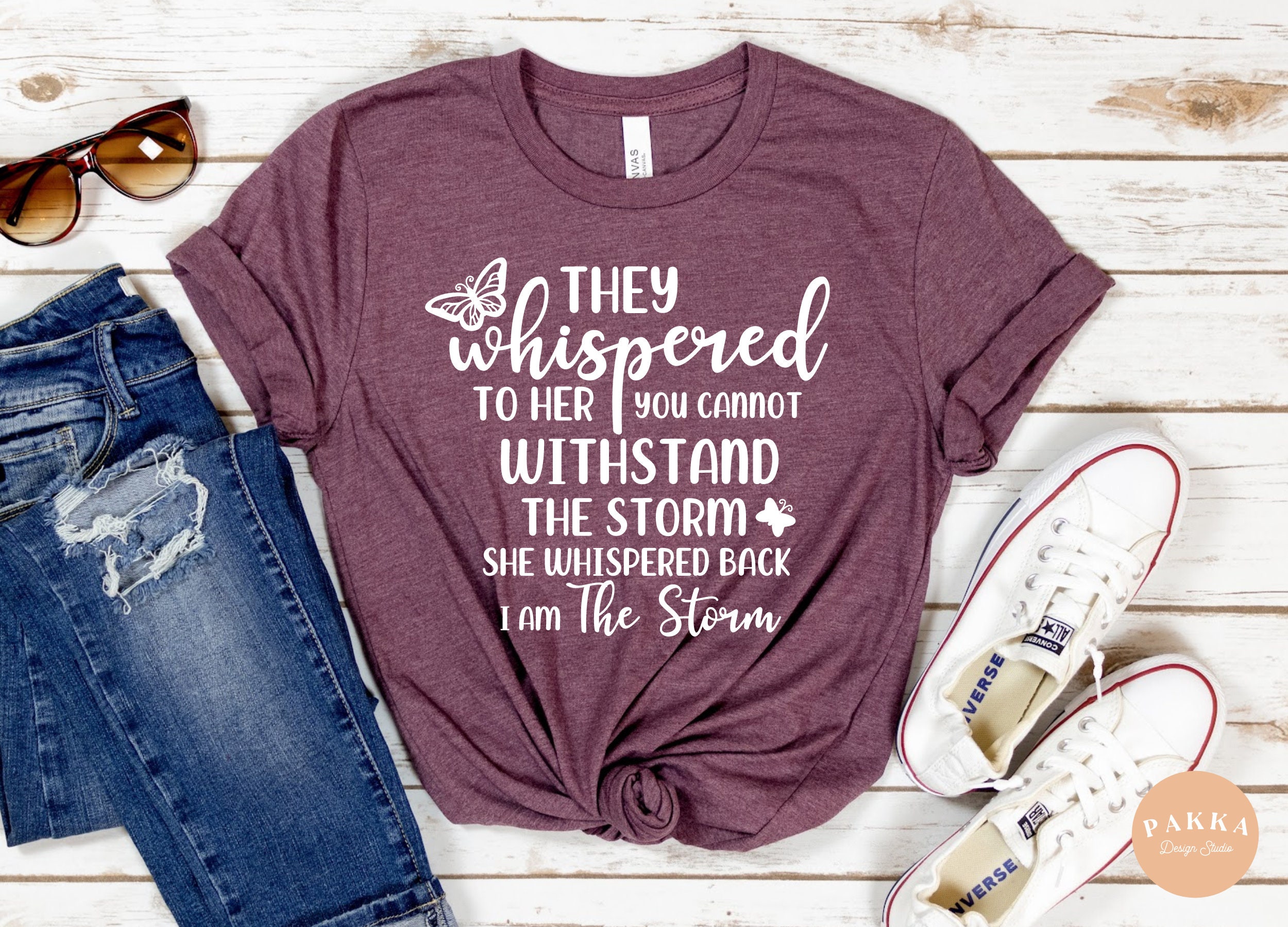 They Whispered to Her You Cant Withstand the Storm Svg I Am - Etsy