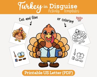 Printable Turkey in Disguise Teacher Coloring Page | Thanksgiving Classroom Activity | Turkey Costume Craft Template for Kids