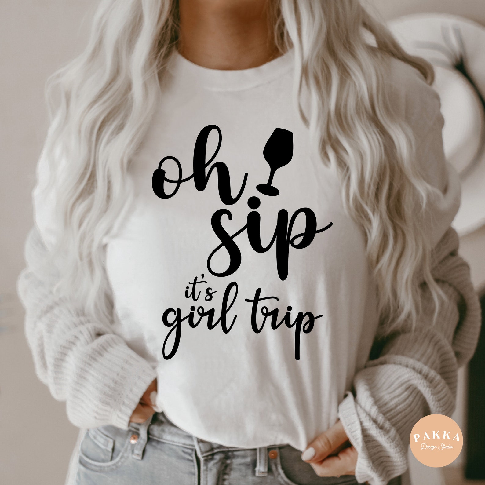 Oh Sip Its a Girl Trip Svg Beach Gift Svg Camp Life - Etsy