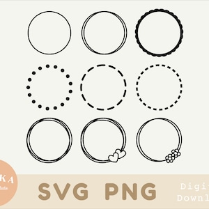 Circle svg,Circle outline svg,Circle frame svg,file for cricut,svg cut file
