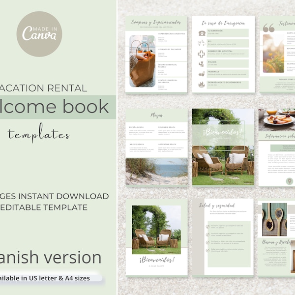Spanish Airbnb Book Etsy