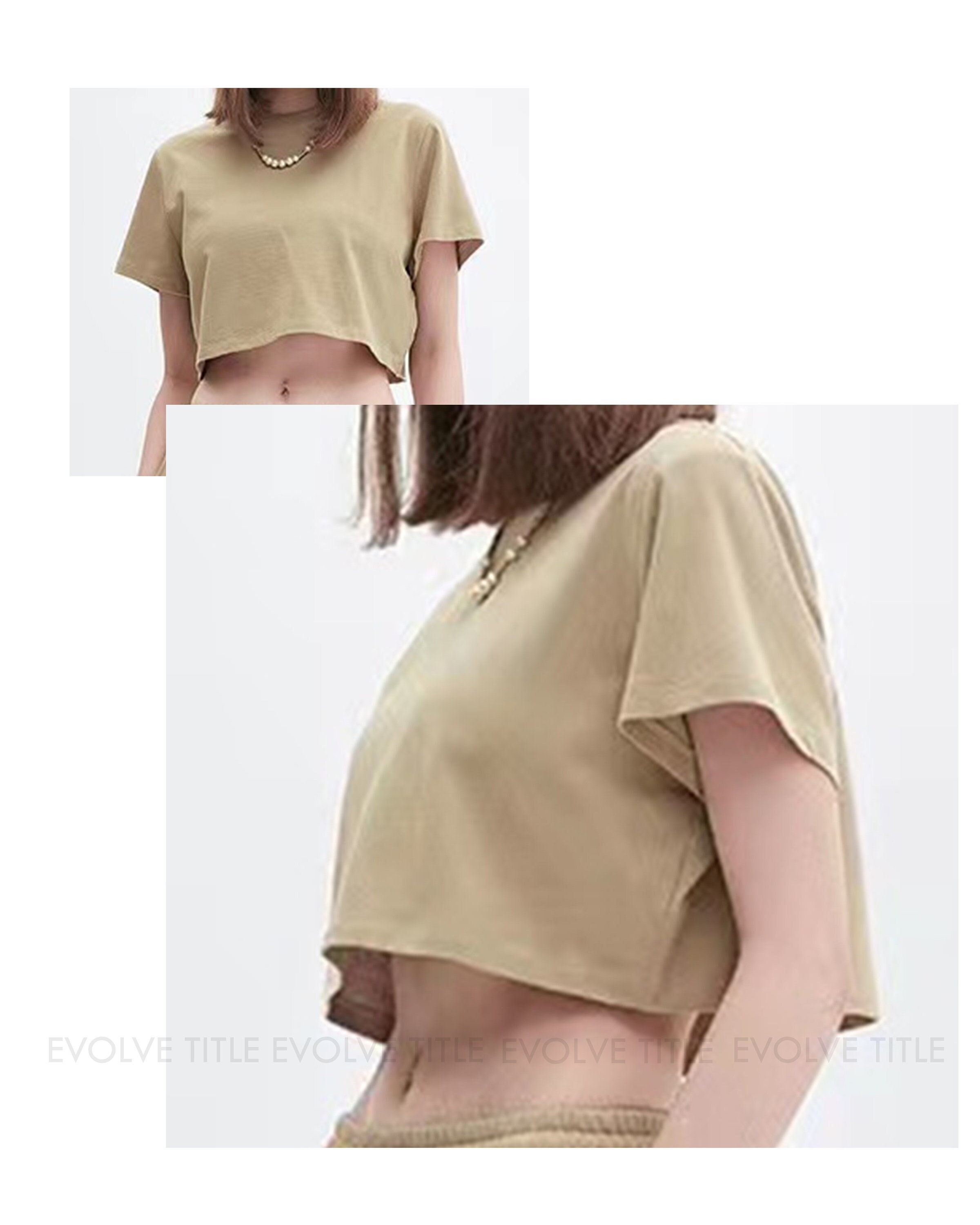 plain cropped t shirt