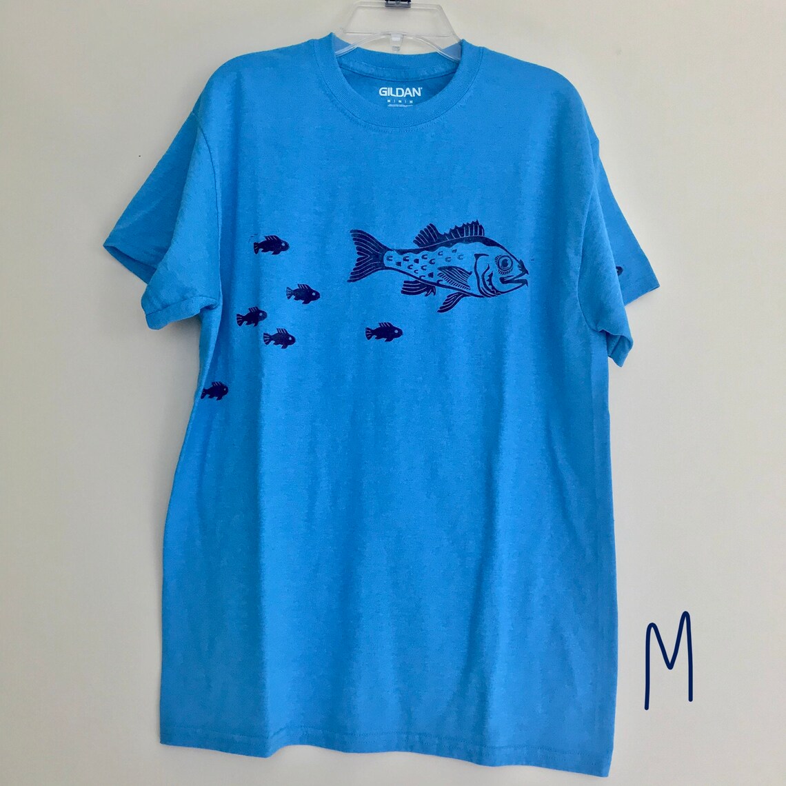 Fish Print Shirt Etsy