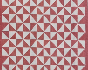 Square Sizes Dark Orange And White Cotton Handmade Rug- Hand Woven High Quality Cotton Flatweave Rug