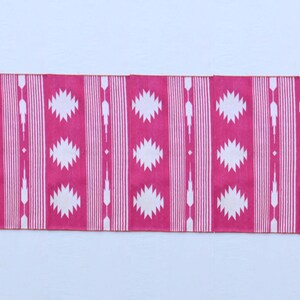 Multi Size Dark Pink And White Modern Striped Cotton Flat weave Hand woven Runner Rug- Reversible Runner Kilim