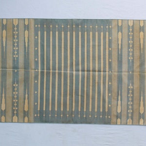 Multiple Sizes Grey And Golden Yellow Handmade Rug- Hand Woven High Quality Cotton Flatweave Rug