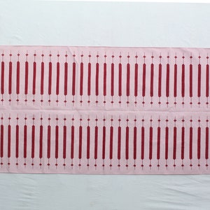 Multi Size Pink And Red Modern Striped Cotton Flat weave Hand woven Runner Rug- Reversible Runner Kilim