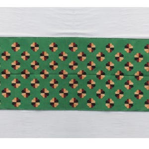 Multiple Sizes Cotton Green Modern Flowers Design Hand Woven Runner Rug- Flat Woven Washable Runner Killim