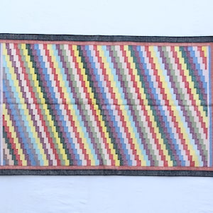 3x5 Handwoven Traditional Rug - Colorful Area Eco Friendly Rug  For Home Decor