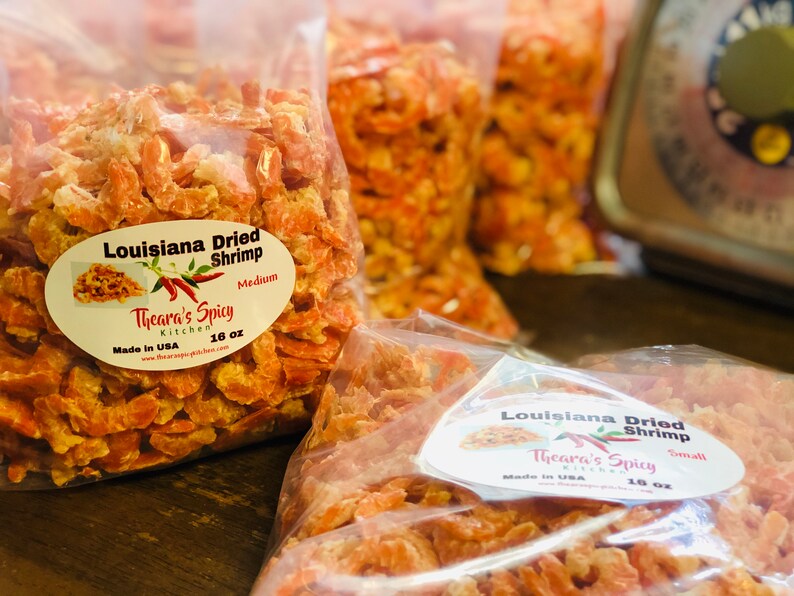 Louisiana Dried Shrimp Medium 1 lb Etsy