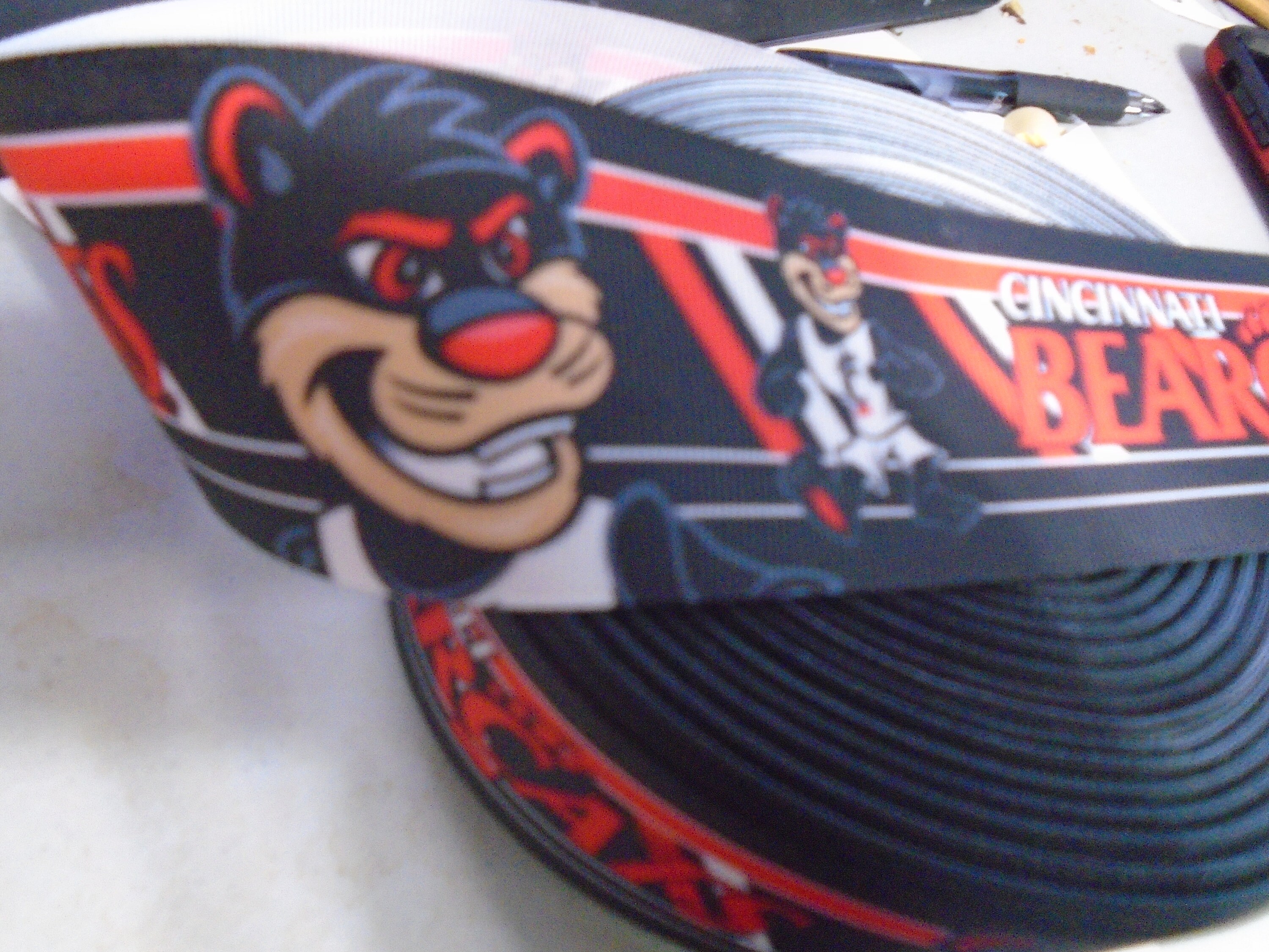 1 Yard of 2 inch Cincinatti Bengals grosgrain Ribbon 1 Yard of 2 inch Cincinatti Bengals grosgrain Ribbon