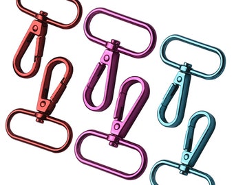 4pcs  25mm  38mm Snap Hook With Various Color, Metal Bag Parts