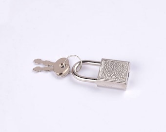 Rectangle Padlock For Diary Book, Metal Small Sqaure Padlock with keys