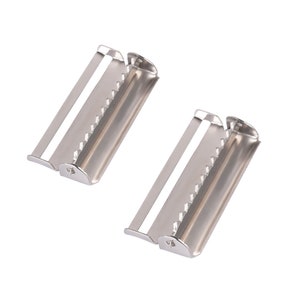 Suspender Slide Adjusters Ratchet Slides with Teeth,40mm suspender Slide Adjusters Adjustable buckle Suspender Clips