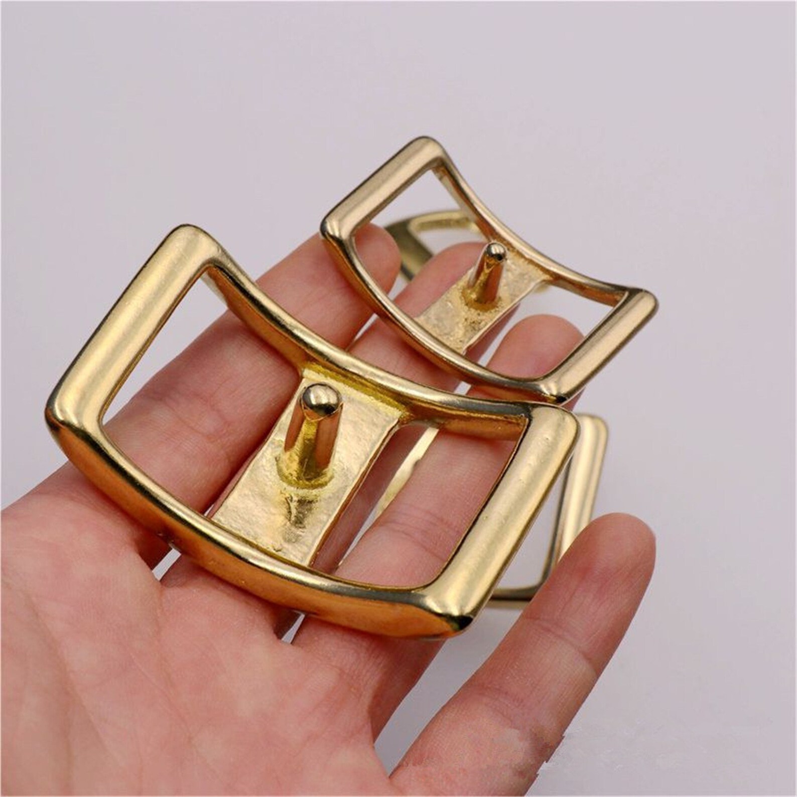 Brass Saddle Buckle Belt Buckle Solid Brass Handmade DIY Etsy