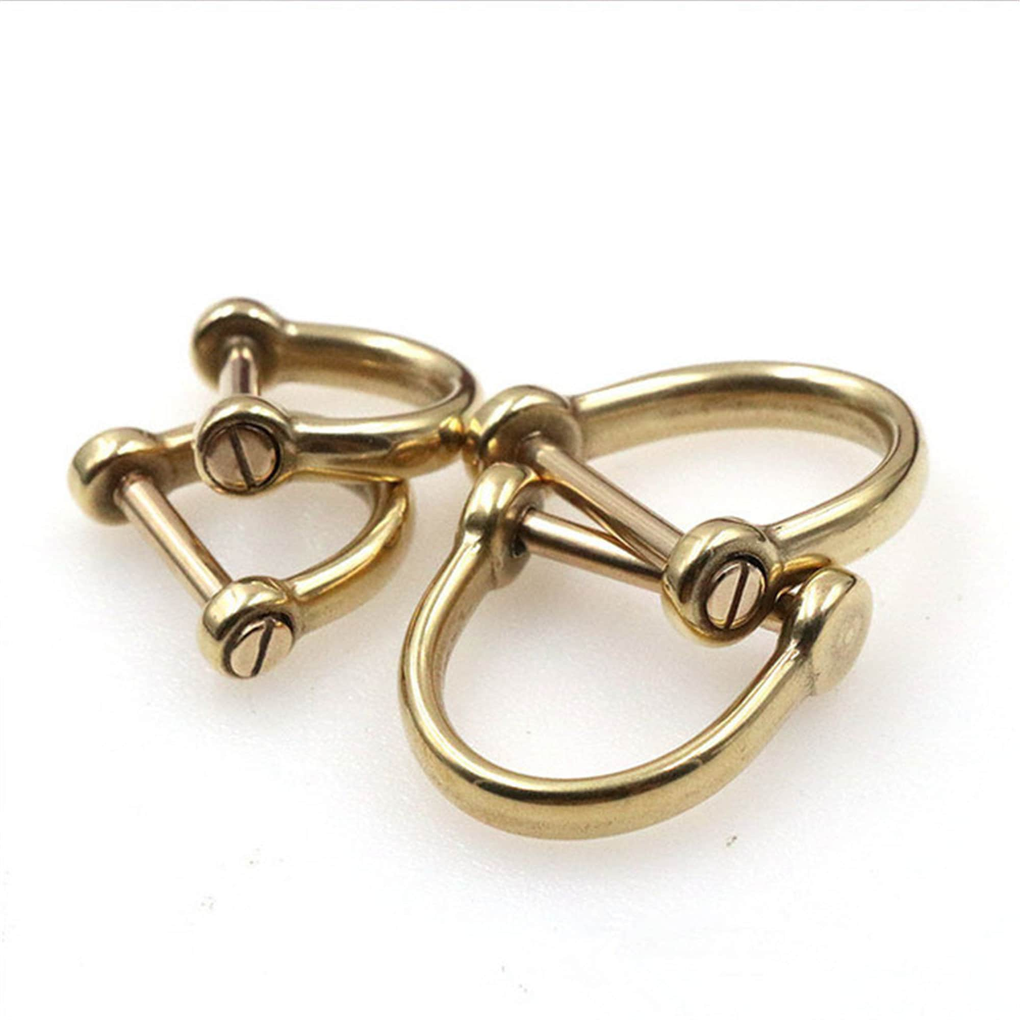 4pack 1 Inch D-rings, Screw in Shackle Horseshoe U Shape D Ring