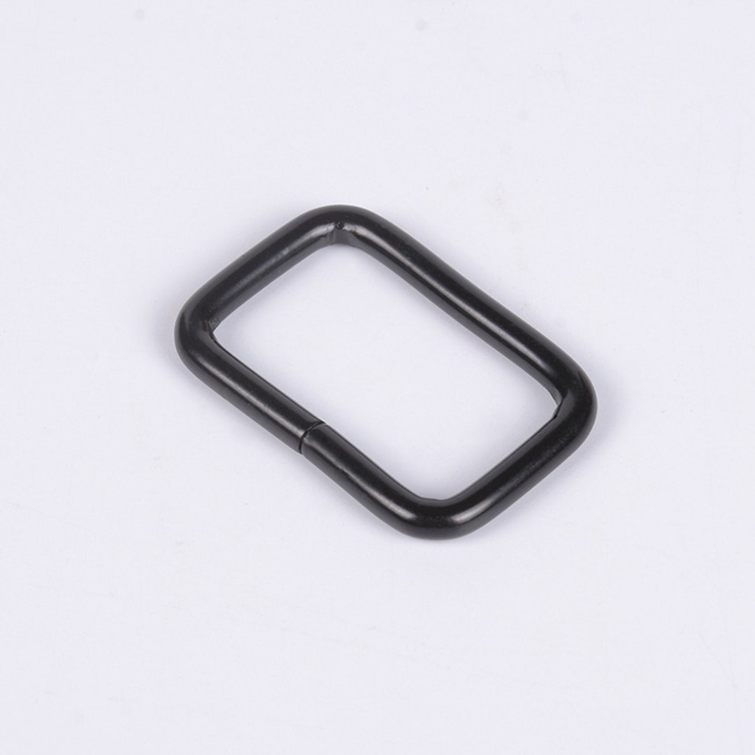 10pcs 1 Inch Square Ring Black Color Metal Bag Rings Etsy UK