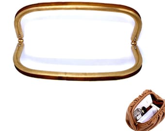 12cm Internal Brass Bag frame solid brass Tubular Internal Hinge Doctor Bag Frame Purse Frame for Bag purse hardware Making supplies
