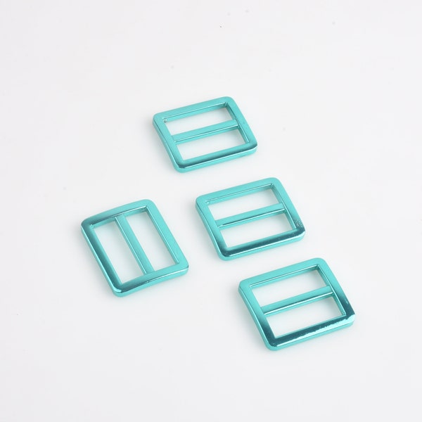 New Arrival Blue green slider buckle 1 inch slider buckle