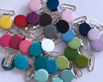 Clip bretella a colori misti da 1 pollice, clip rotonde