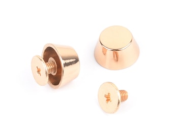 Metal Rivets Screw Bucket Dome Bolt Flat Head Screws Metal Nail Cloth Button Luggage Clothes Bag Screw