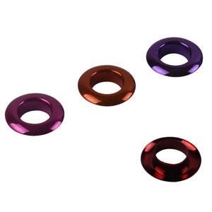 20pcs 10mm inner diameter Grommet With Different Color, with silver washer