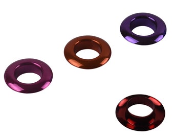 20pcs 10mm inner diameter Grommet With Different Color, with silver washer