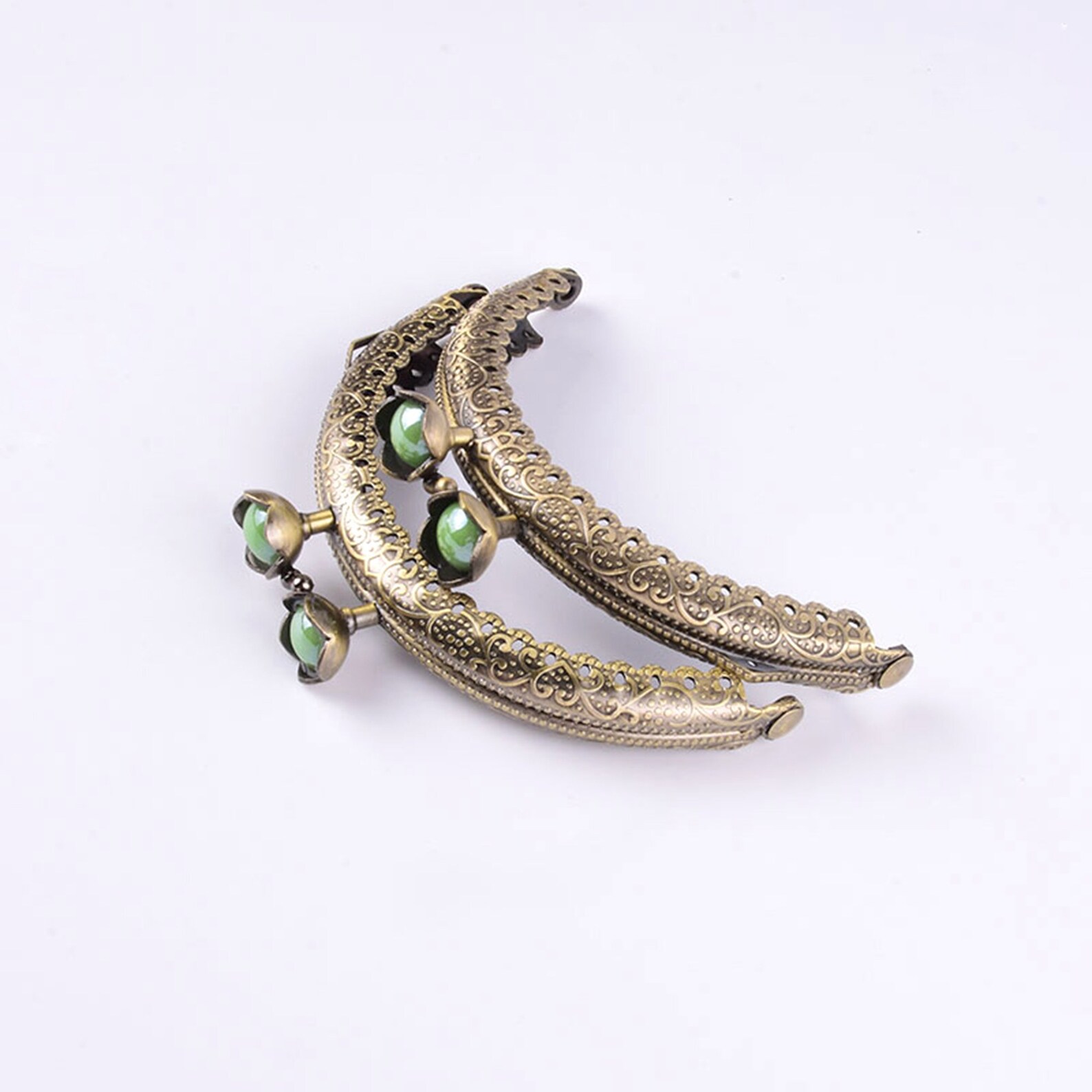 8.5cm Antique Brass Color Metal Kiss Lock for Purse Etsy