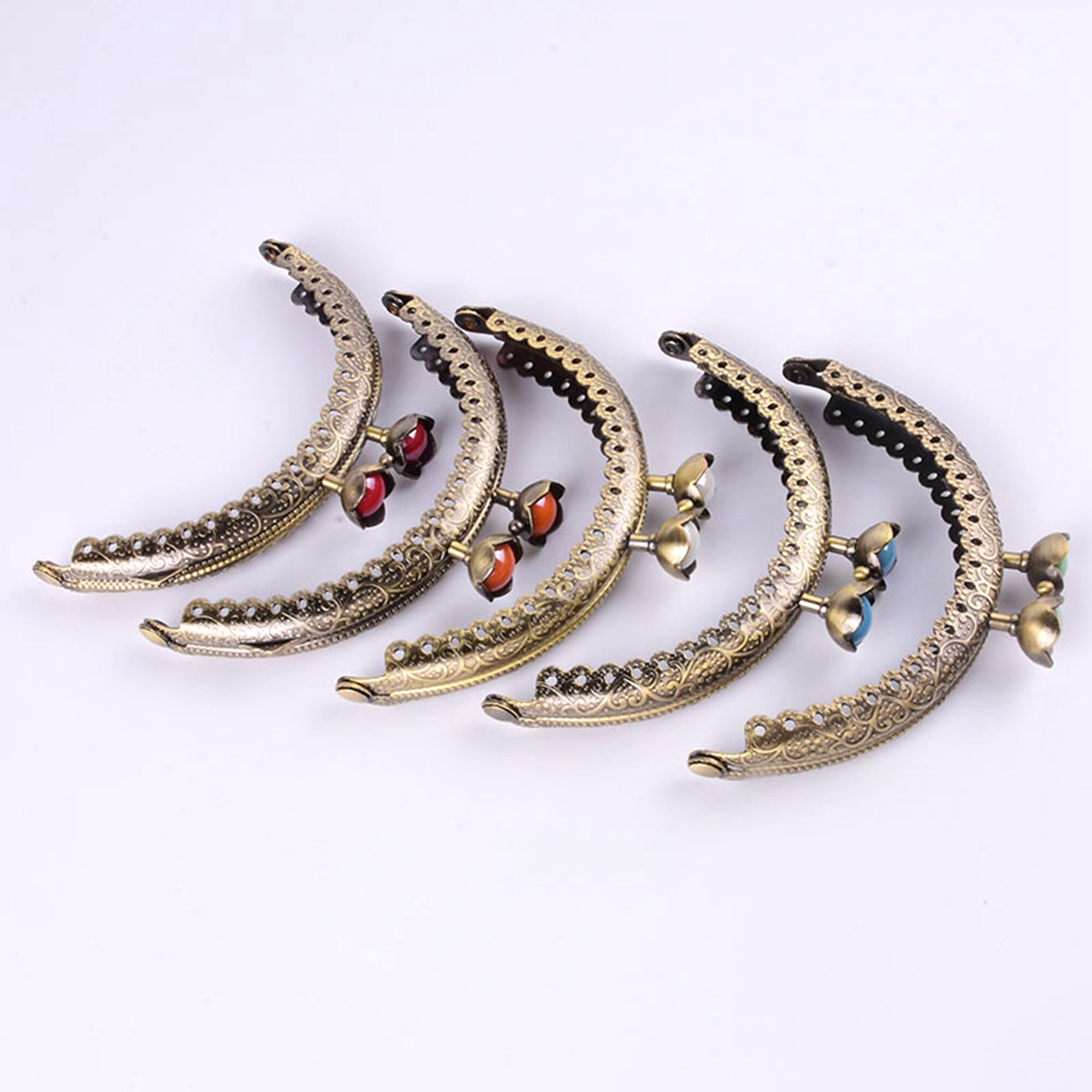 8.5cm Antique Brass Color Metal Kiss Lock for Purse Etsy