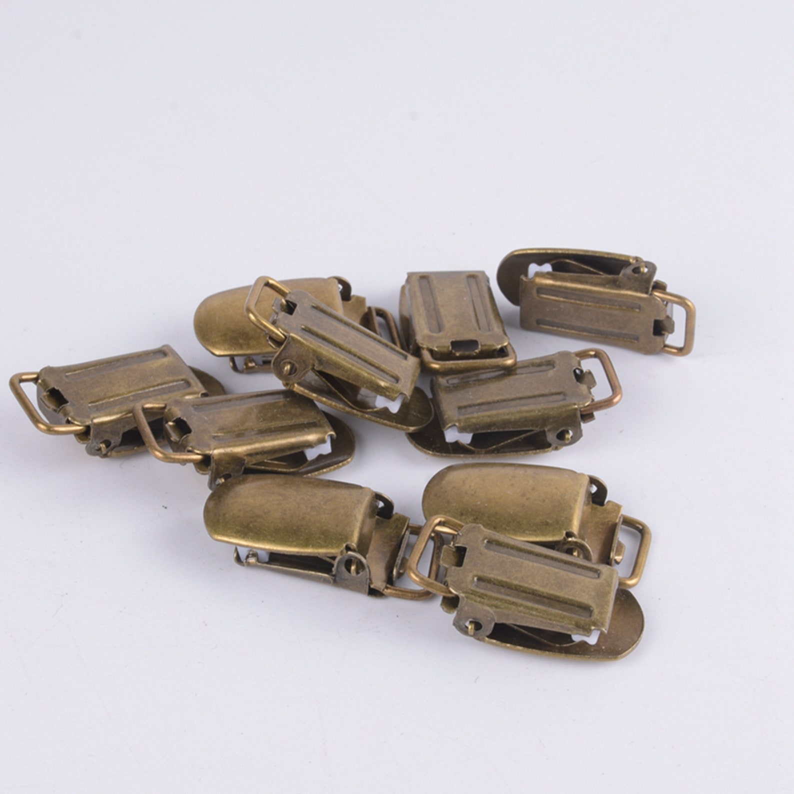 Antique Brass Suspender Clip Metal Clips for Belt Etsy UK