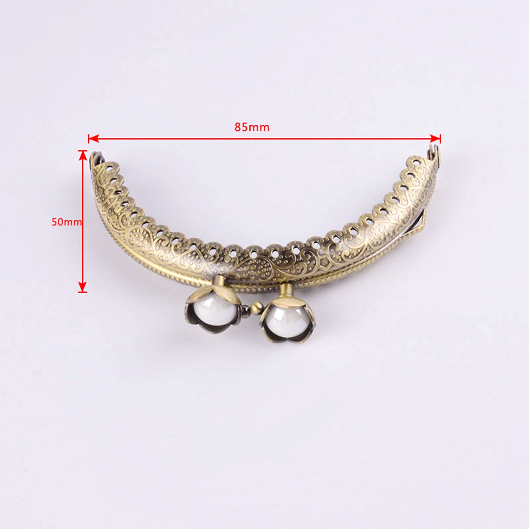 8.5cm Antique Brass Color Metal Kiss Lock for Purse Etsy