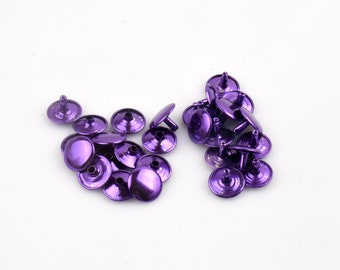 15x8mm Purple Double Rivets For Belt,metal rivets