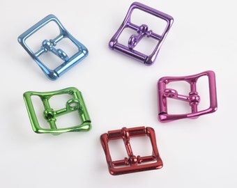 4pcs 1/2 inch 3/4inch buckle, locking tongue buckle , collar buckle with various color