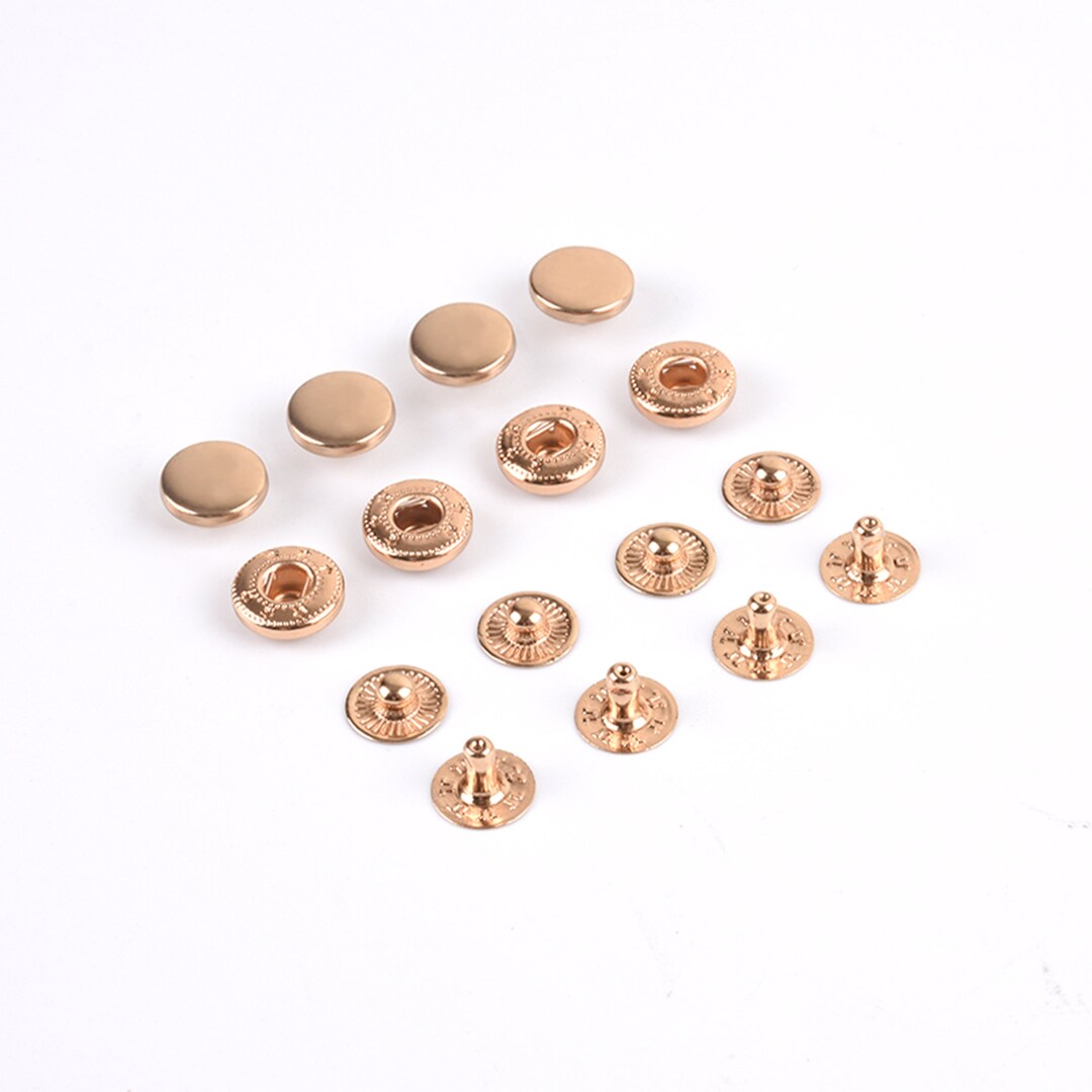 10mm Brass Snap Buttonmetal Press Studs Sewing Button Snap Etsy