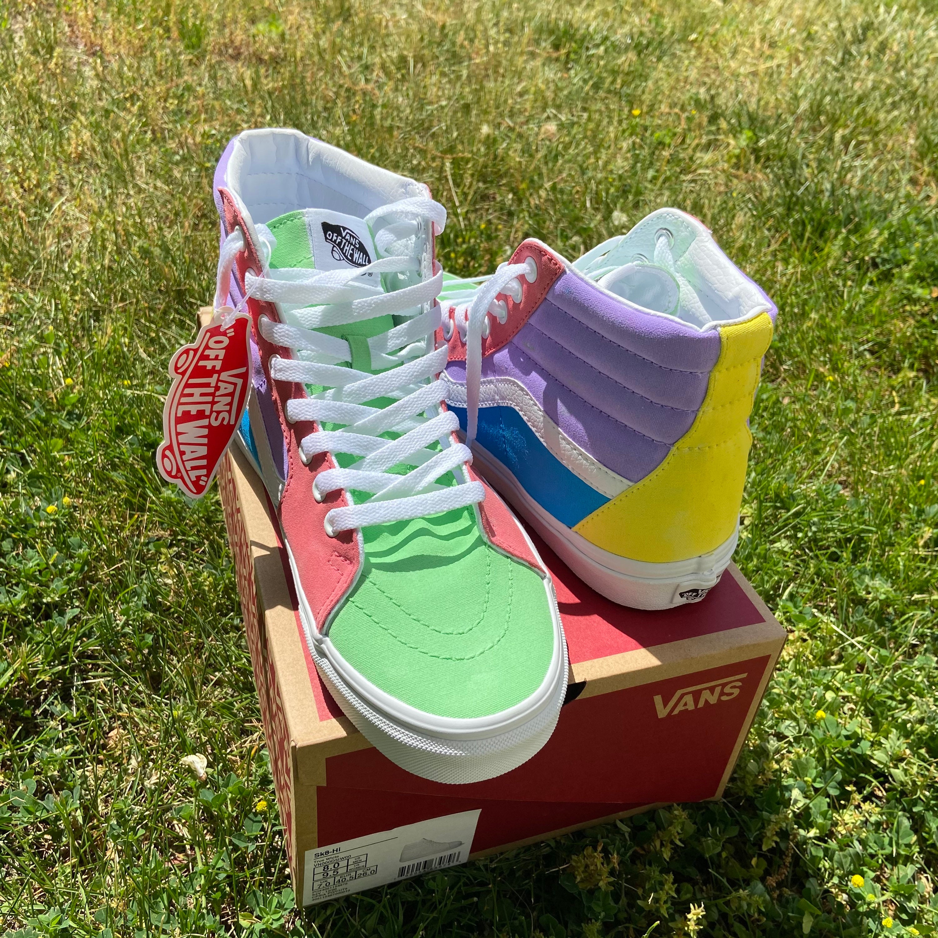 Pastel high deals top vans