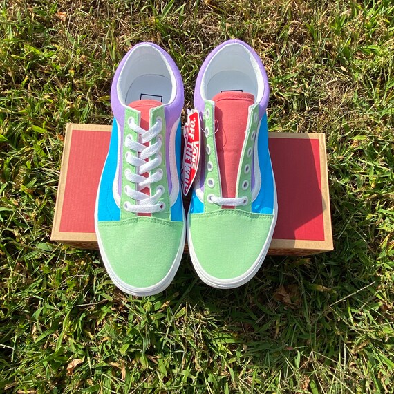 custom pastel vans