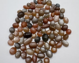 Natural Chocolate Moonstone Cabochons For Jewelry Making