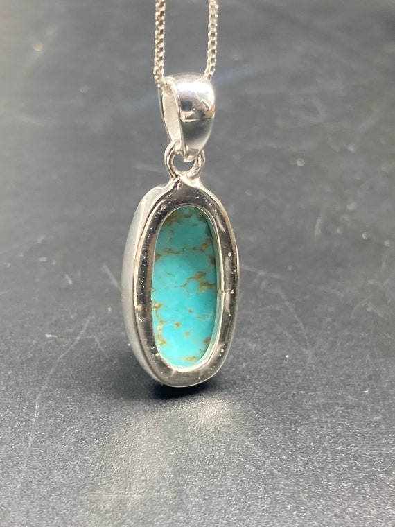 アリゾナ タ―コイズシルバーペンダント Lagoon Original アリゾナ ターコイズ ドロップ型 ペンダント