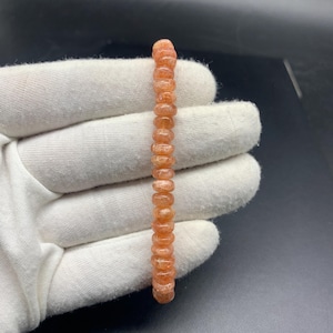 Natural Sunstone Adjustable Bracelet, Stretch Bracelet, Healing Gemstone, Top Quality Sunstone, One For All Bracelet.
