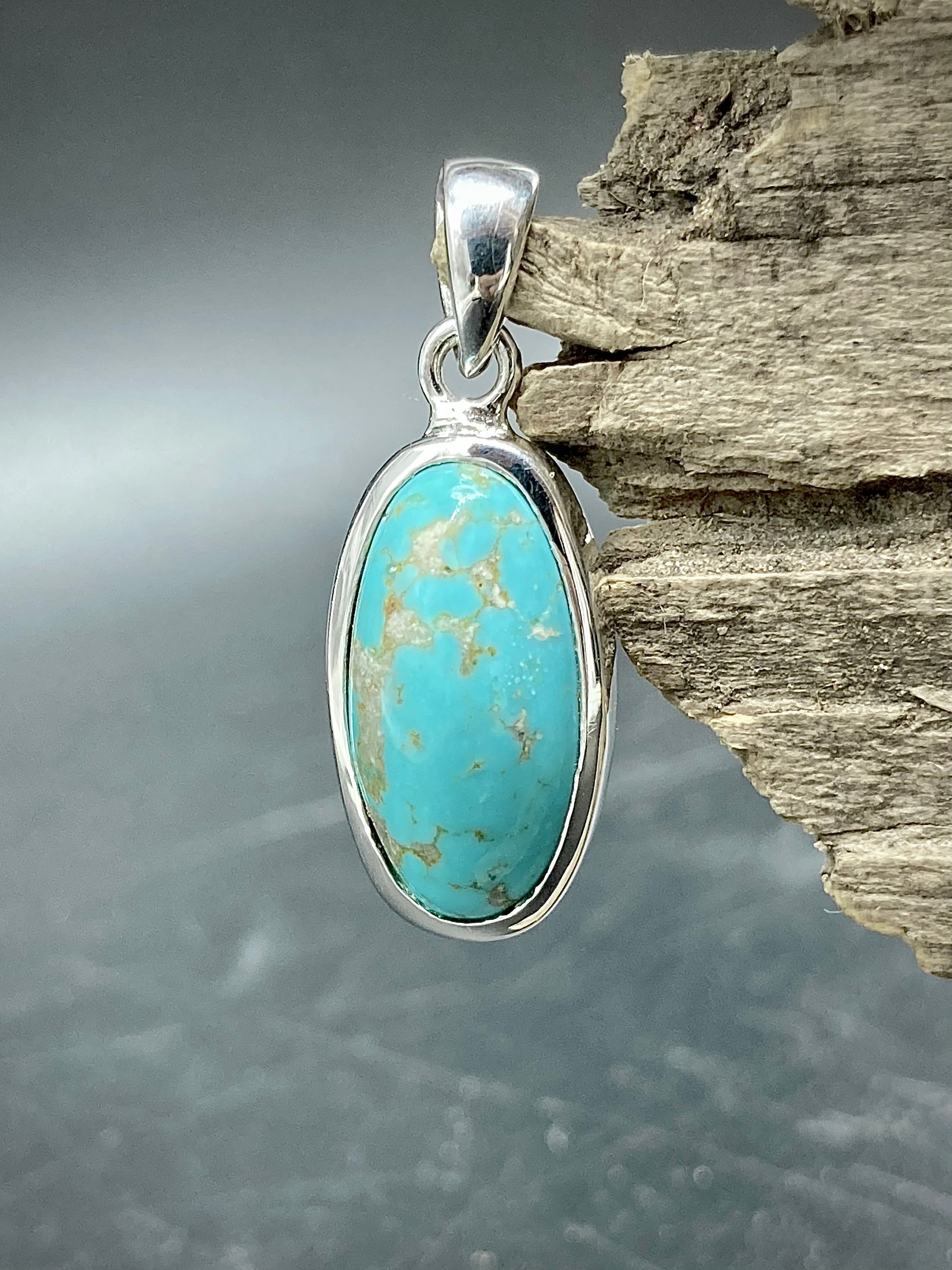 アリゾナ タ―コイズシルバーペンダント Lagoon Original アリゾナ ターコイズ ドロップ型 ペンダント