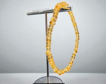 Natürliches Citrin Edelstein Stretch Armband, Heilende Kristalle