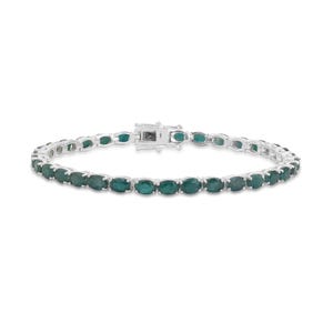 Natural Grandidierite Tennis Bracelet, Rare Grandidierite Bracelet in Sterling Silver, AAA Quality Grandidierite, Healing Crystal