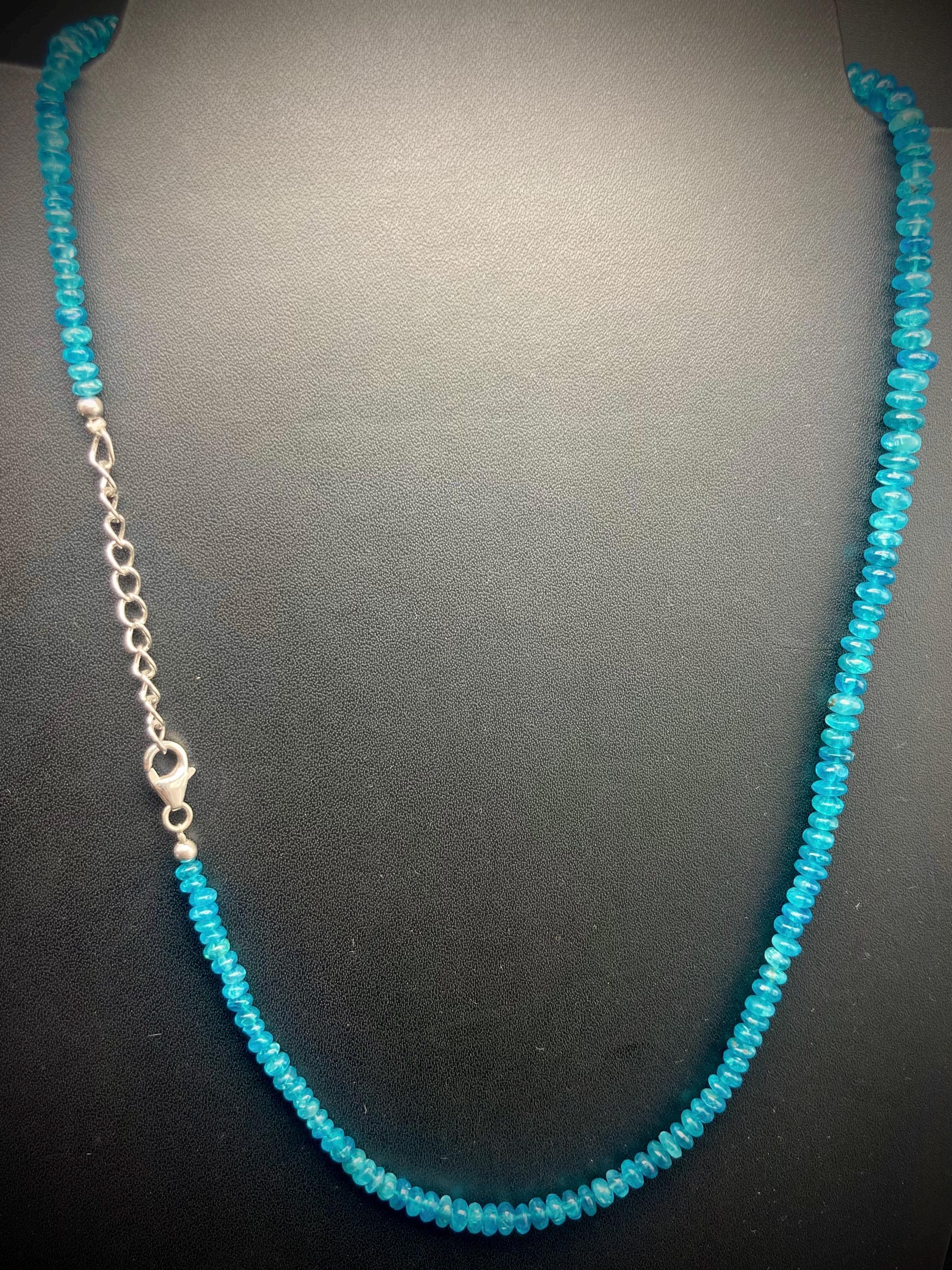 175.00 Carats Naturel Bleu Apatite Forme Ronde Non Traité Perles - Foto 5